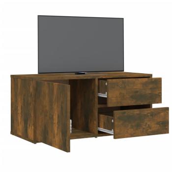 TV-Schrank Räuchereiche 80x34x36 cm Holzwerkstoff