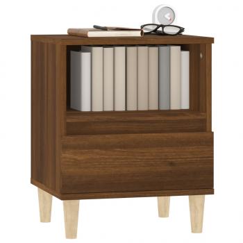 Nachttische 2 Stk. Braun Eichen-Optik 40x35x50 cm