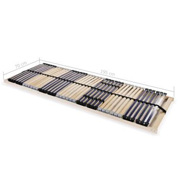 Lattenroste 2 Stk. mit 42 Latten 7 Zonen 70x200 cm