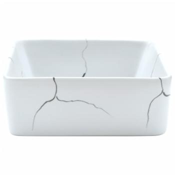 Aufsatzwaschbecken Weiß Rechteckig 46x35,5x13cm Keramik