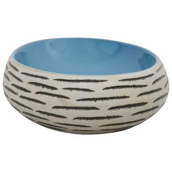 Aufsatzwaschbecken Mehrfarbig Oval 59x40x15 cm Keramik