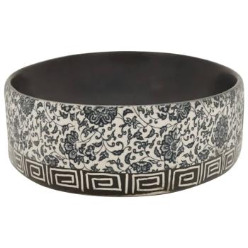 Aufsatzwaschbecken Schwarz Blau Oval 56,5x36,5x13,5 cm Keramik