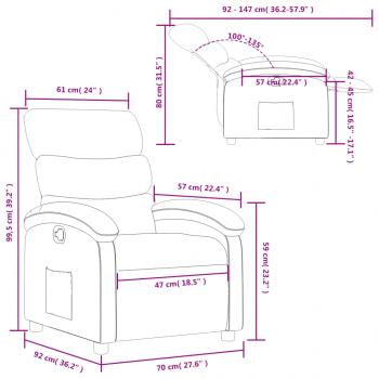 Relaxsessel Braun Stoff