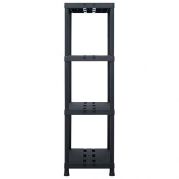 Lagerregal Schwarz 220 kg 90 x 40 x 138 cm Kunststoff