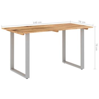 Esstisch 140×70×76 cm Akazie-Massivholz