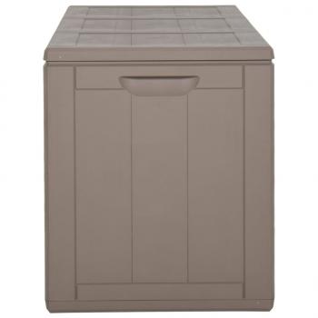 Garten-Aufbewahrungsbox 270 L Braun PP Rattan