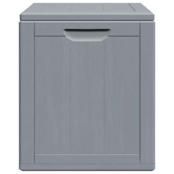 Garten-Aufbewahrungsbox 90 L Grau PP Rattan
