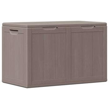 Garten-Aufbewahrungsbox 180 L Braun PP Rattan