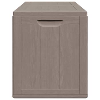 Garten-Aufbewahrungsbox 180 L Braun PP Rattan