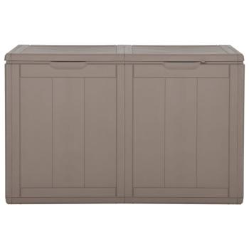 Garten-Aufbewahrungsbox 180 L Braun PP-Holzoptik