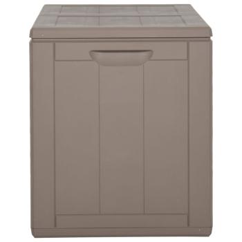 Garten-Aufbewahrungsbox 180 L Braun PP-Holzoptik