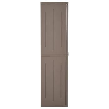 Gartenschrank Braun 65x45x172 cm PP Holz-Optik