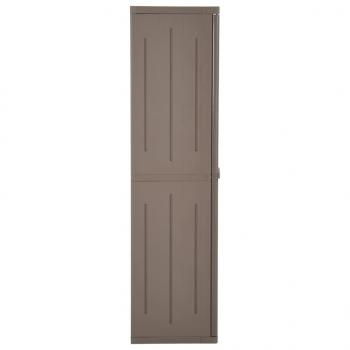 Gartenschrank Braun 65x45x172 cm PP Holz-Optik