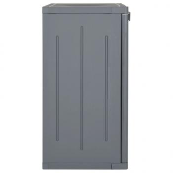Gartenschrank Grau 65x45x88 cm PP Rattan-Optik