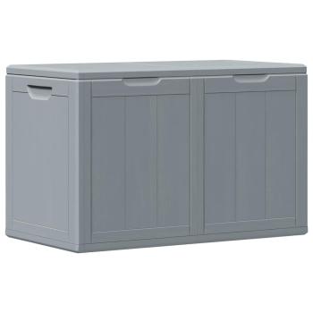Garten-Aufbewahrungsbox 180 L Grau PP Rattan