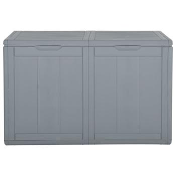 Garten-Aufbewahrungsbox 180 L Grau PP Rattan