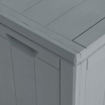Garten-Aufbewahrungsbox 180 L Grau PP-Holzoptik