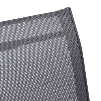 Stapelbare Gartenstühle 6 Stk. Grau Textilene