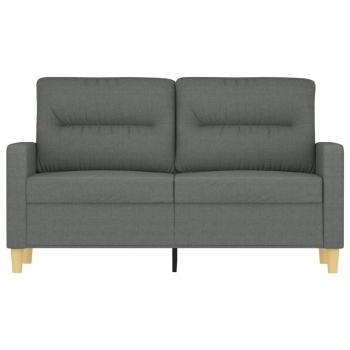 2-Sitzer-Sofa Dunkelgrau 120 cm Stoff