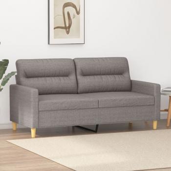 ARDEBO.de - 2-Sitzer-Sofa Taupe 140 cm Stoff