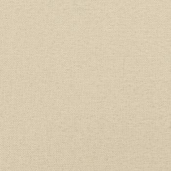 3-tlg. Sofagarnitur mit Kissen Creme Stoff
