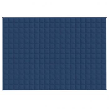 Gewichtsdecke Blau 138x200 cm 10 kg Stoff