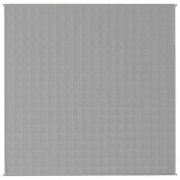 Gewichtsdecke Grau 200x200 cm 9 kg Stoff