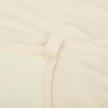 Gewichtsdecke Hellcreme 200x200 cm 13 kg Stoff