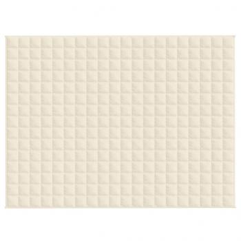 Gewichtsdecke Hellcreme 150x200 cm 7 kg Stoff