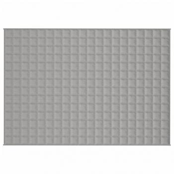 Gewichtsdecke Grau 140x200 cm 6 kg Stoff