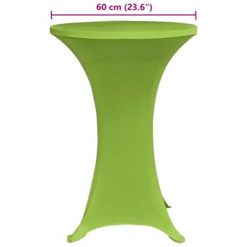 Stretch-Tischhussen 4 Stk. 60 cm Grün