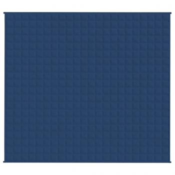 Gewichtsdecke Blau 200x225 cm 9 kg Stoff