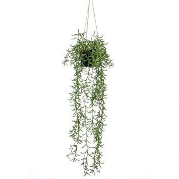 ARDEBO.de - Emerald Kunstpflanze Senecio Hängend im Topf 70 cm
