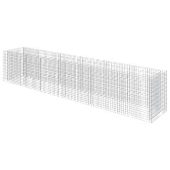 Gabionen-Hochbeet Verzinkter Stahl 540×90×100 cm