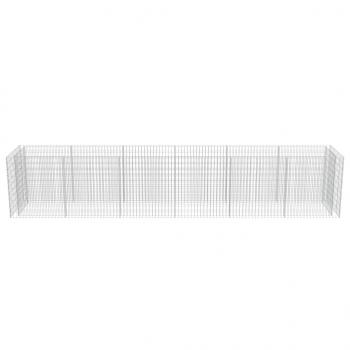 Gabionen-Hochbeet Verzinkter Stahl 540×90×100 cm