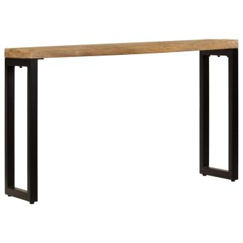 Konsolentisch 120x35x76 cm Stahl und Massivholz Mango