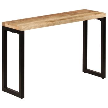 Konsolentisch 120x35x76 cm Stahl und Massivholz Mango