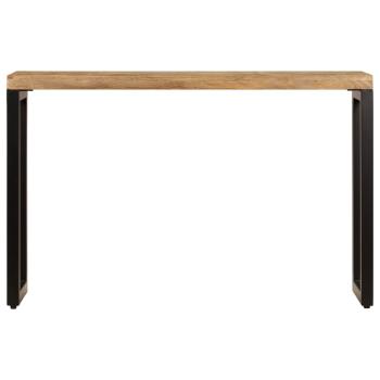 Konsolentisch 120x35x76 cm Stahl und Massivholz Mango