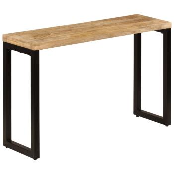 Konsolentisch 120x35x76 cm Stahl und Massivholz Mango