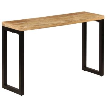 Konsolentisch 120x35x76 cm Stahl und Massivholz Mango