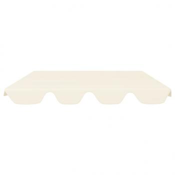 Ersatzdach für Hollywoodschaukel Creme 188/168x145/110 cm