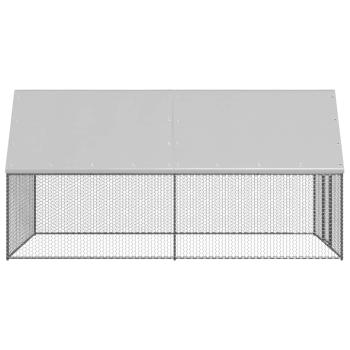 Outdoor-Hühnerkäfig 2x4x2 m Verzinkter Stahl 