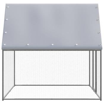 Outdoor-Hühnerkäfig 2x2x2 m Verzinkter Stahl 