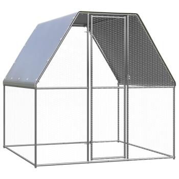 Outdoor-Hühnerkäfig 2x2x2 m Verzinkter Stahl 
