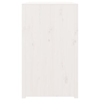 Outdoor-Küchenschrank Weiß 106x55x92 cm Massivholz Kiefer