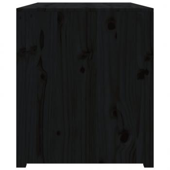 Outdoor-Küchenschrank Schwarz 106x55x64 cm Massivholz Kiefer