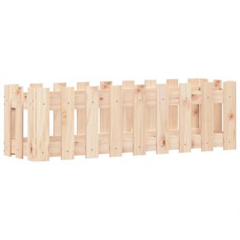 Hochbeet Lattenzaun-Design 100x30x30 cm Massivholz Kiefer