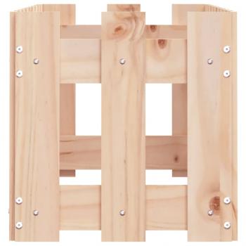 Hochbeet Lattenzaun-Design 100x30x30 cm Massivholz Kiefer