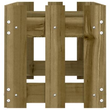 Hochbeet Lattenzaun-Design 100x30x30 cm Kiefernholz Imprägniert