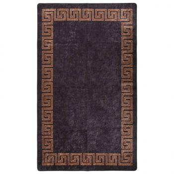 ARDEBO.de - Teppich Waschbar Schwarz und Gold 120x170 cm Rutschfest